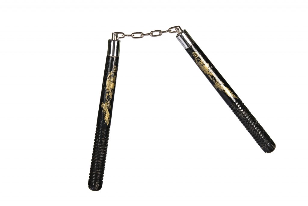 black dragon nunchucks - learn kung fu online