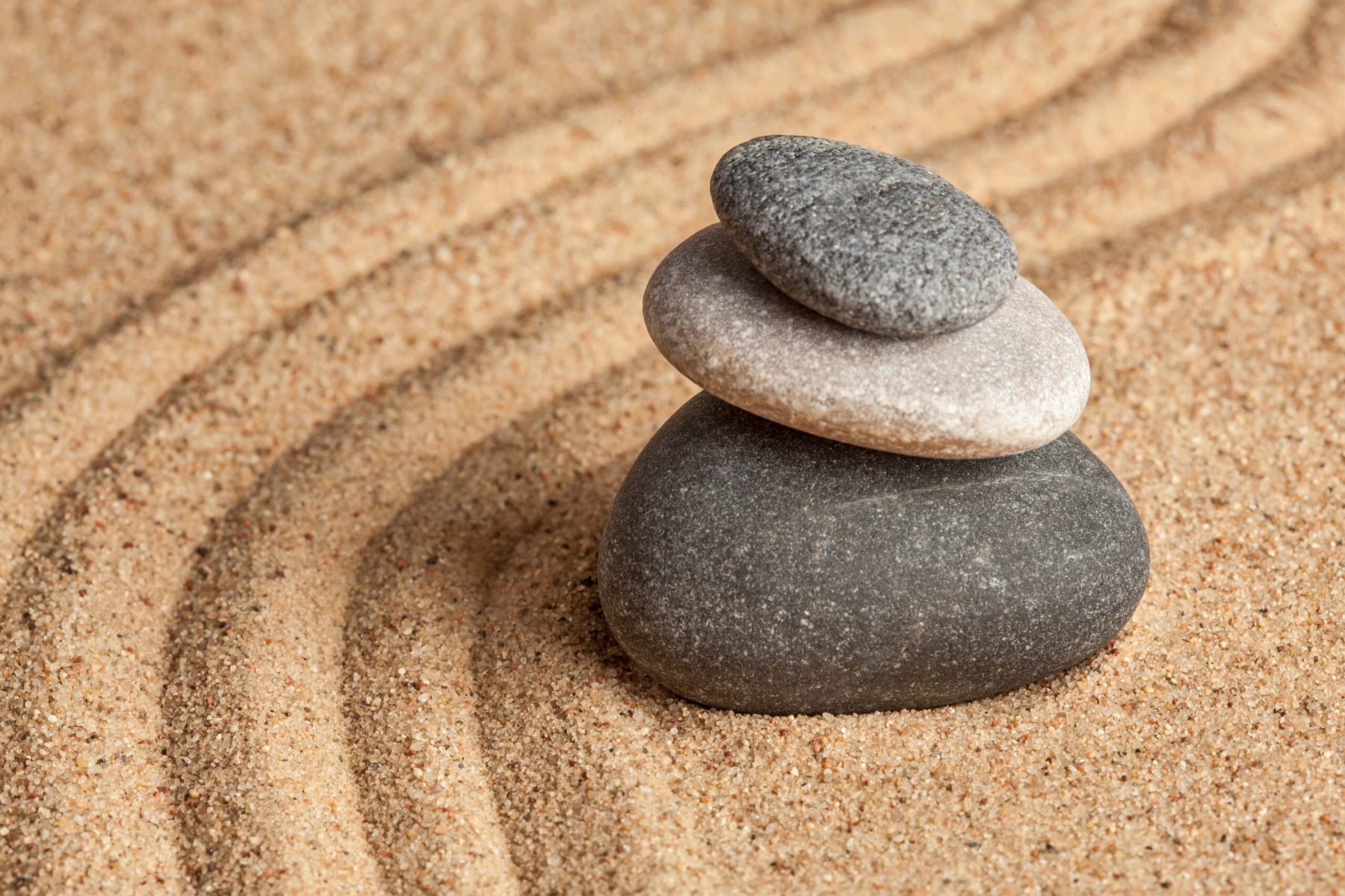 Zen stones balanced - learn kung fu online