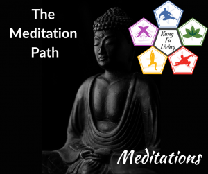 Kung Fu Living meditation path buddha statue meditating peacefully